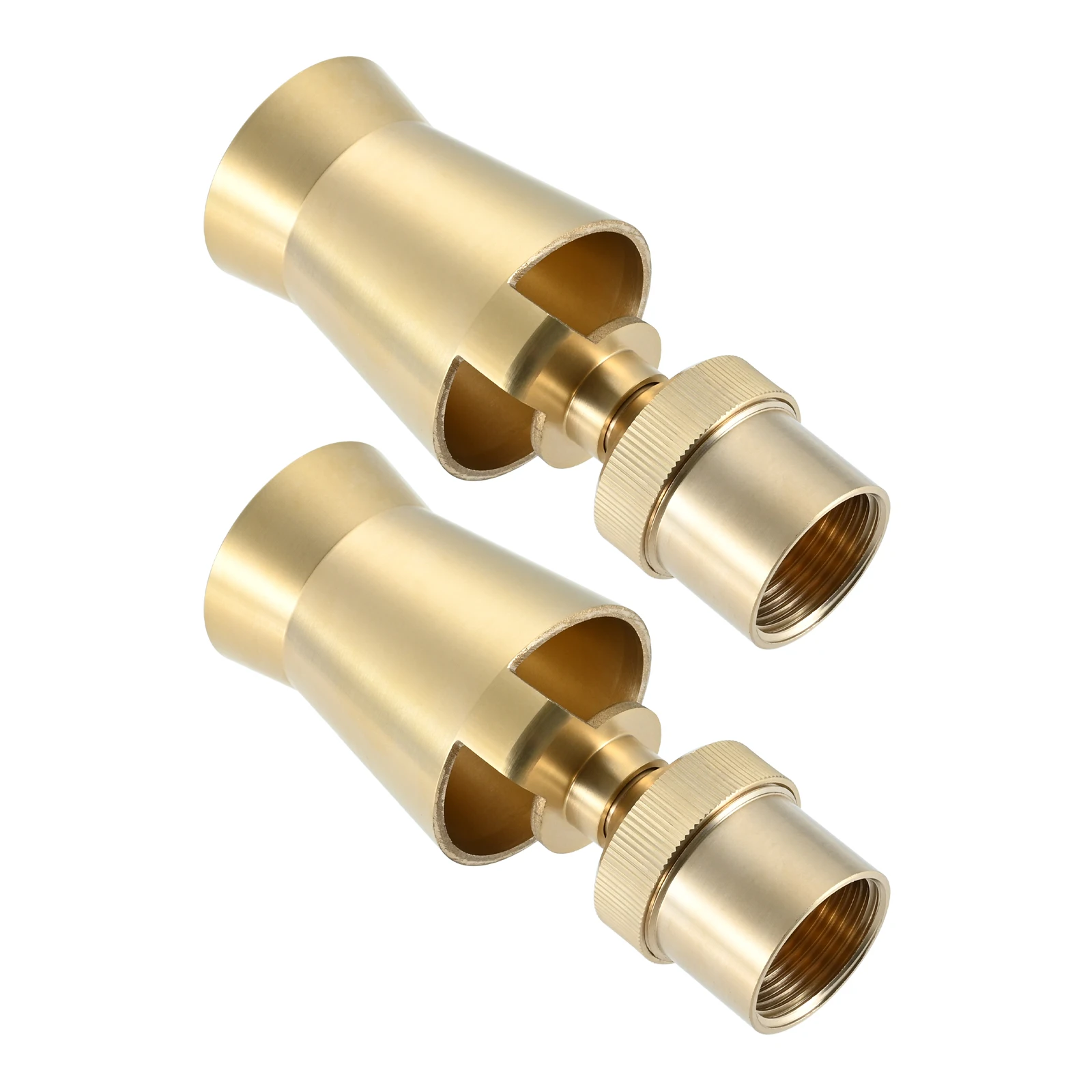 

2pcs 1" DN25 Cascade Fountain Nozzle Ice Tower/Cedar Visual Effects Adjustable Brass Sprinkler Head Garden Park Square Landscape
