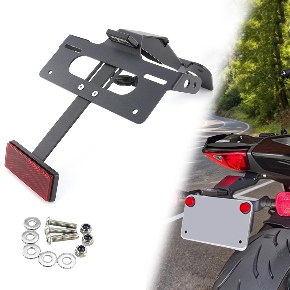 

Кронштейн для номерного знака мотоцикла, задний багажник-фонарь, LED-подсветка для Triumph Tiger 660 Sport 2022-2024, Sport 800 2025