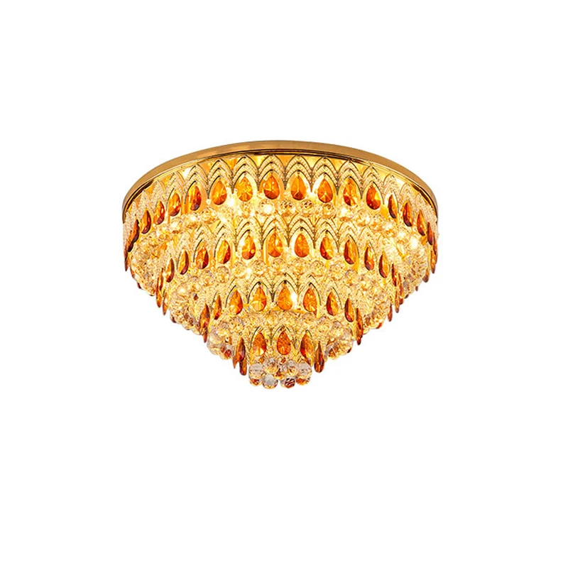 Imagem -02 - Lustre de Teto Led Regulável Novo Design Cromo Pavão Dourado Lâmpada para Sala de Estar E27 2024