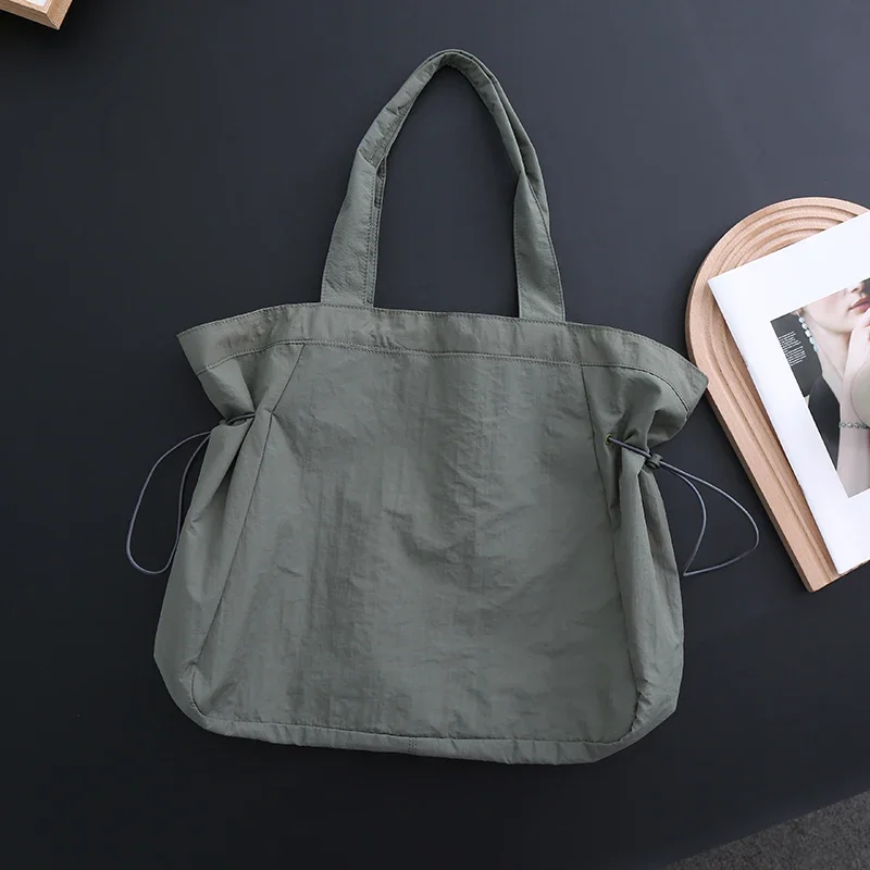 18L Yoga Sports Casual Shoulder Bag Women Tote Bag Underarm Pouch Shopper Bag Large Capacity Waterproof Handbag Metal Logoed