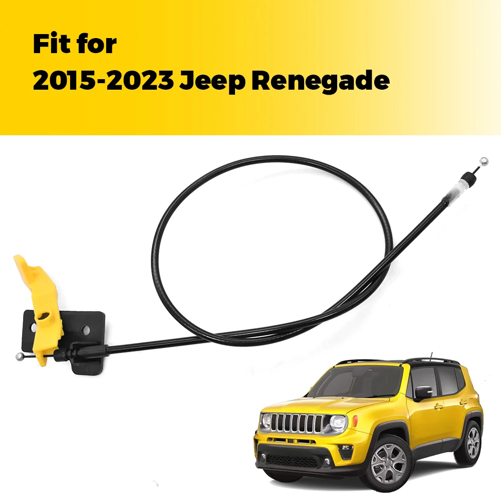

For Jeep 2015-23 Renegade Engine Cover Cable Front Short Yellow Handle 68247126AA 51972891