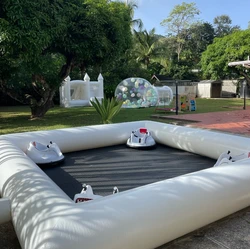 Outdoor Amusement Inflatable Bumper Car Go Kart Track  go kart race tracks without cars