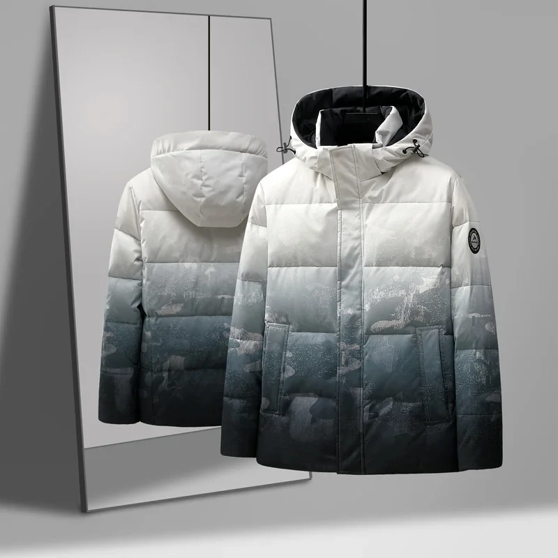 Winter Outdoor Hiking Camping Trend Gradient Down Jacket High-quality Comfortable Versatile Windproof Breathable and Warm Jacket
