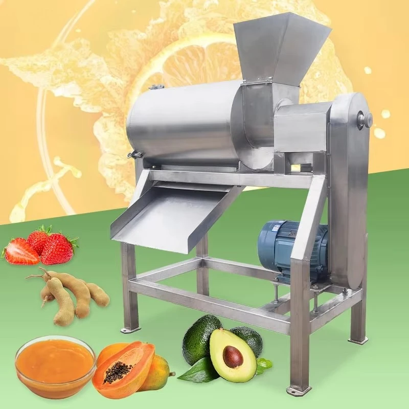 Strawberry Beating Pulper Juice Pulp Tamarind Extractor Banana Puree Make Fruits Pulpe Extraction Machine