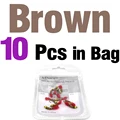10pcs Brown in Bag