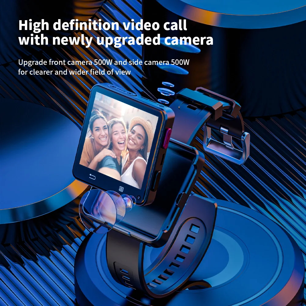 LOKMAT-ساعة ذكية بشاشة كبيرة للرجال ، واي فاي ، نظام تحديد المواقع ، 4 جرام ، بطاقة SIM ، 3 جيجابايت ، 32 جيجابايت ، جوجل بلاي ، لعبة ، أندرويد ، جديد