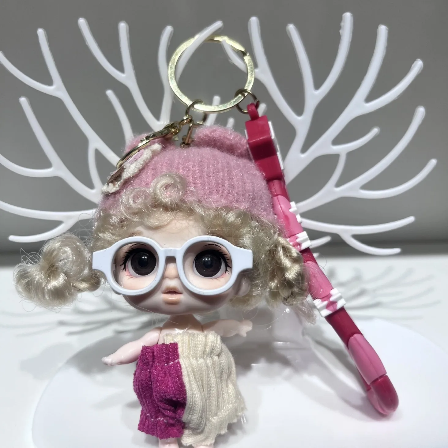 Nouveau 12 cm BJD poupée porte-clés pendentif Mini articulations mobile princesse poupée habiller jouets exquis fille jouet sac charme jouets pour enfants