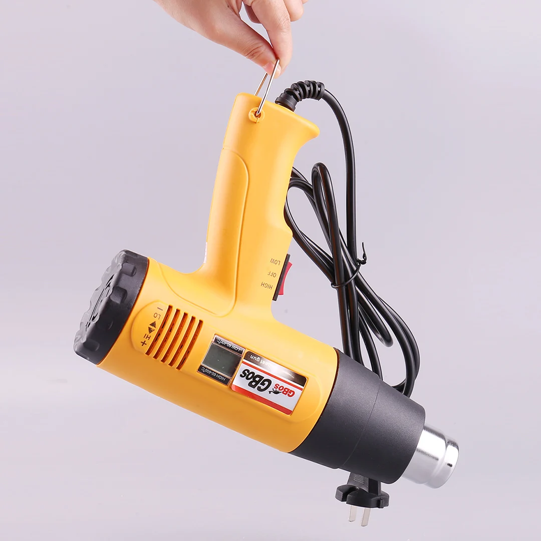 

1600W AC220 Digital Electric Hot Air Gun Temperature-controlled Building Hair Dryer Heat Gun Soldering Tools Adjustable+ Nozzle