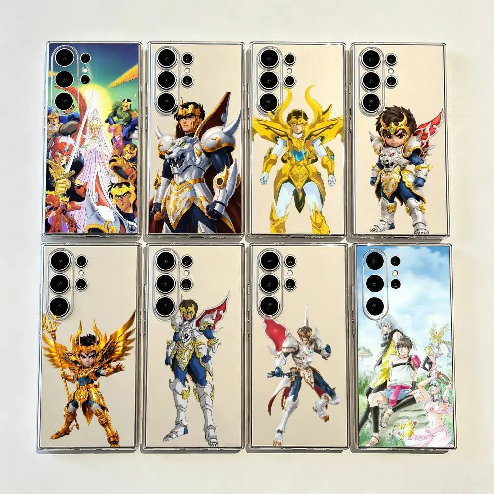 Funda Transparente Simple con Diseño de Escaflowne para Samsung Galaxy S26/S25/24/23/22/30/21/10/9, Ultra, Plus