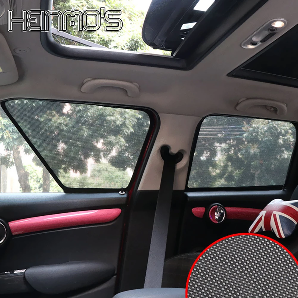 For Mini Cooper F54 F55 F56 F60 R60 Countryman Clubman Mesh Cover Window Sunshade Magnetic Shade Blind Car Accessories