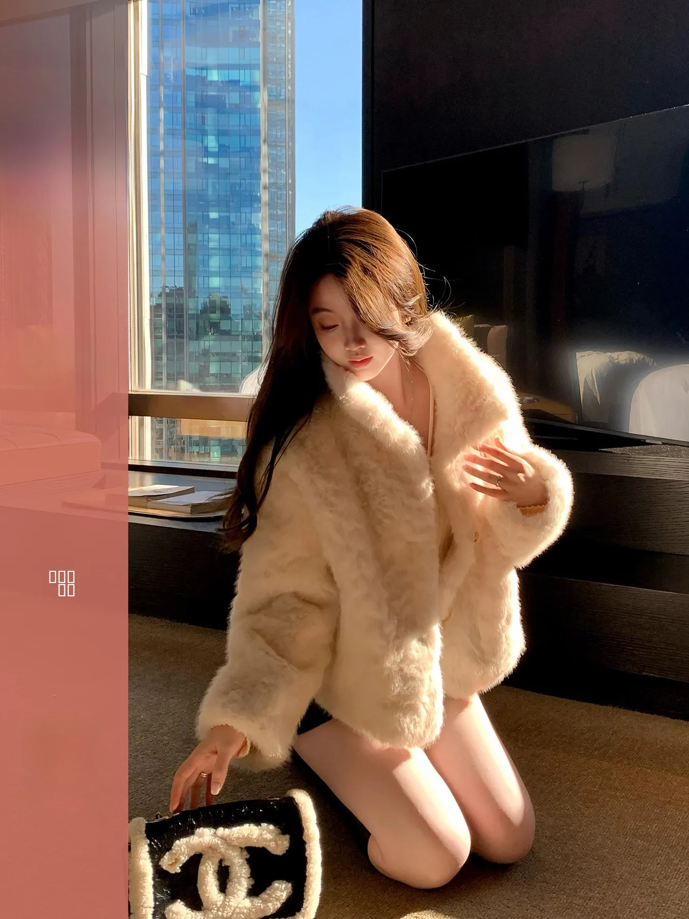 

Зимняя женская утепленная куртка из овечьей шерсти с воротником-стойкой, в корейском стиле, однотонная, на пуговицах, с длинными рукавами, свободного кроя