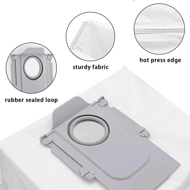 A98G-For Roborock Saros 10R / G20S أجزاء استبدال المكنسة الكهربائية الترا فرش جانبية رئيسية مرشحات HEPA ممسحة أكياس الغبار القماش