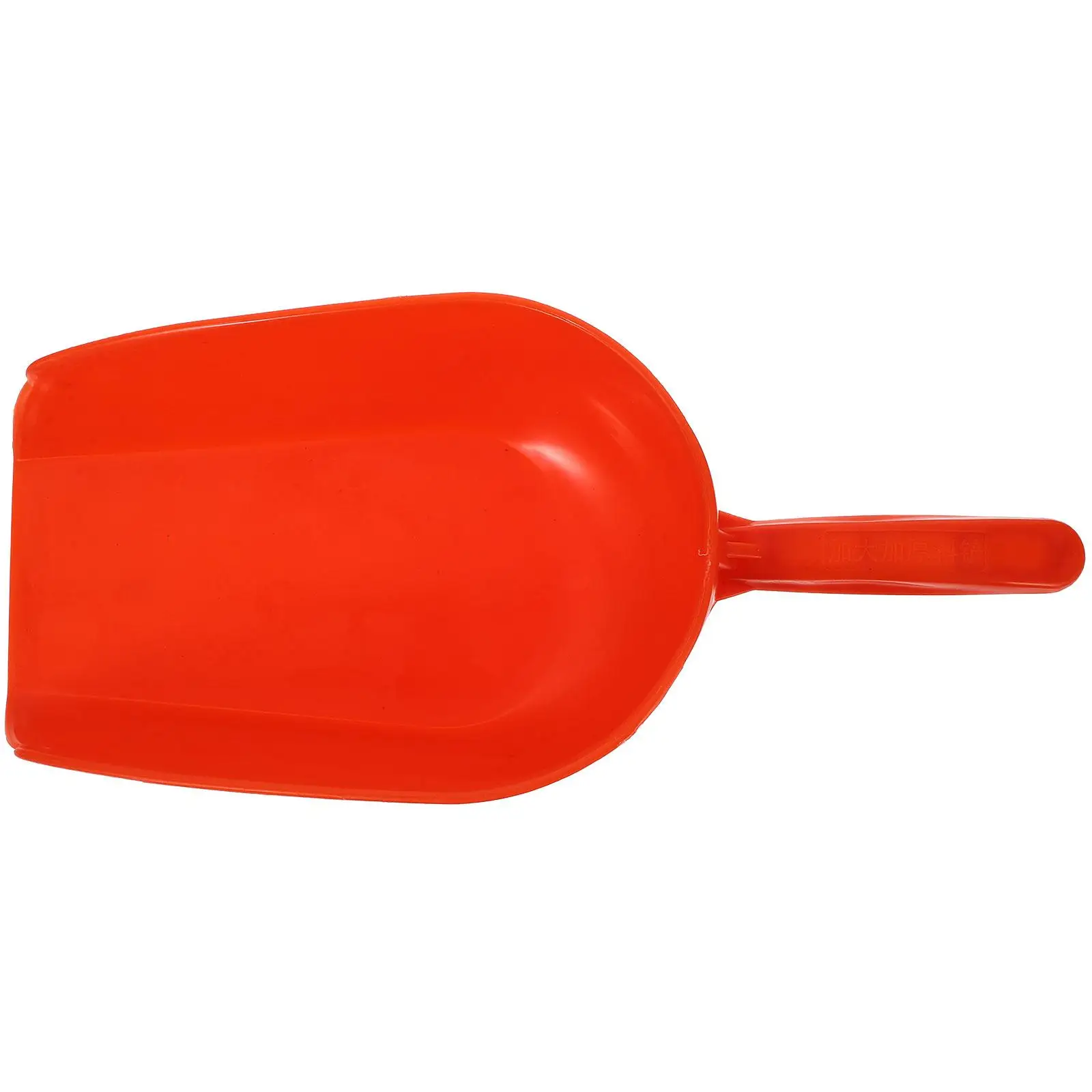 

Reusable Plastic Feed Shovel Large Capacity Grain Scoop Orange Lightweight Portable Durable Food Shovel for Farm Poultry Home