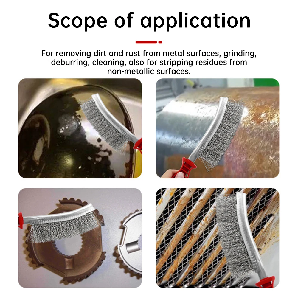 Multi-função ferramenta escova de fio cobre chapeado metal ferrugem limpeza descontaminação lixar rebarbação escova multiuso