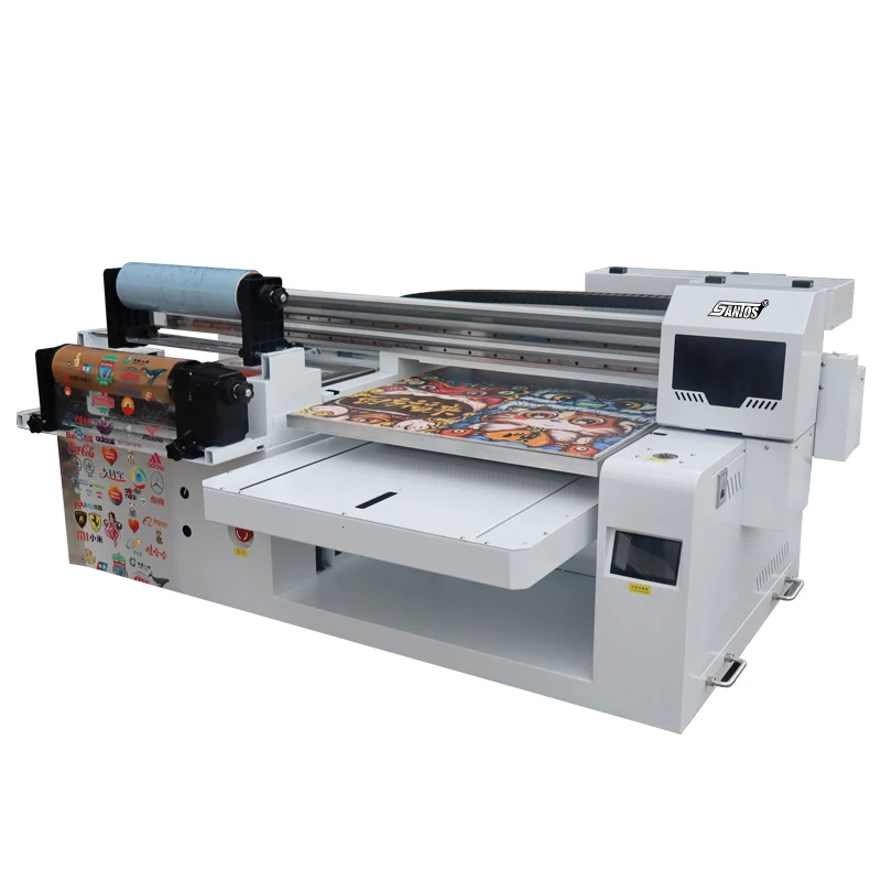 Cheap Roll And Flat Uv Printer With 3 I3200 Xp600 Heads Uv Dtf Uv 6090 Printer 3 In 1 Wood Metal Ab Film