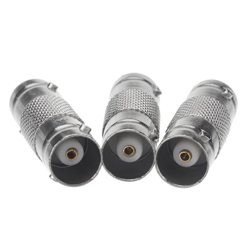 30 шт. BNC «мама» на BNC «мама» адаптер для камеры видеонаблюдения прямой разъем для системы видеонаблюдения серебристый