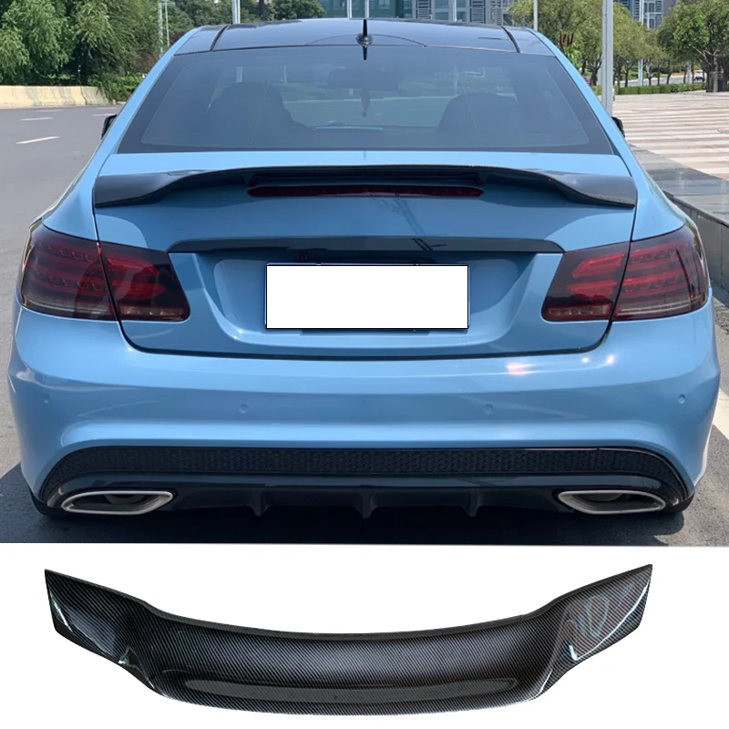 

W207 C207 Carbon Fiber / FRP Trunk Spoiler R Style Wing For Mercedes E Class Coupe 2010 - 2013 E200 E250 E300 E350