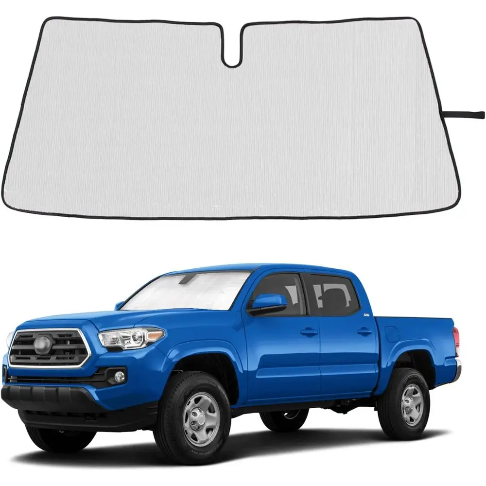 

Солнцезащитный экран на лобовое стекло для Toyota Tacoma 2006-2024, аксессуары, складной светоотражающий козырек, защитный экран