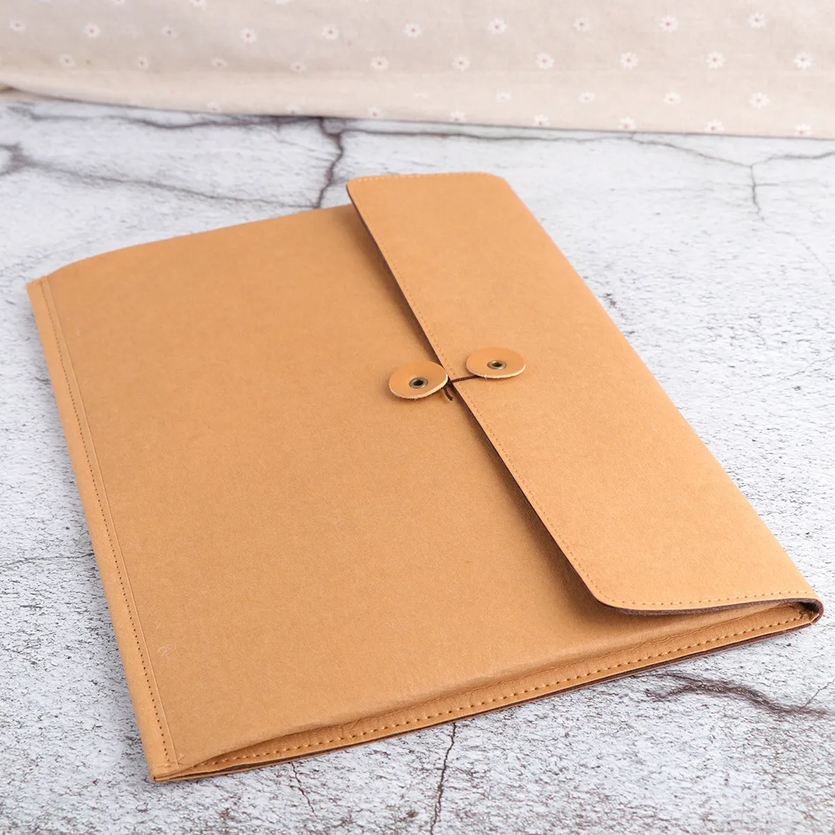 

Водонепроницаемая сумка для документов из крафт-бумаги, желтая, прочная, портативная, для офиса и школы, органайзер для бумаг, чехол для заметок