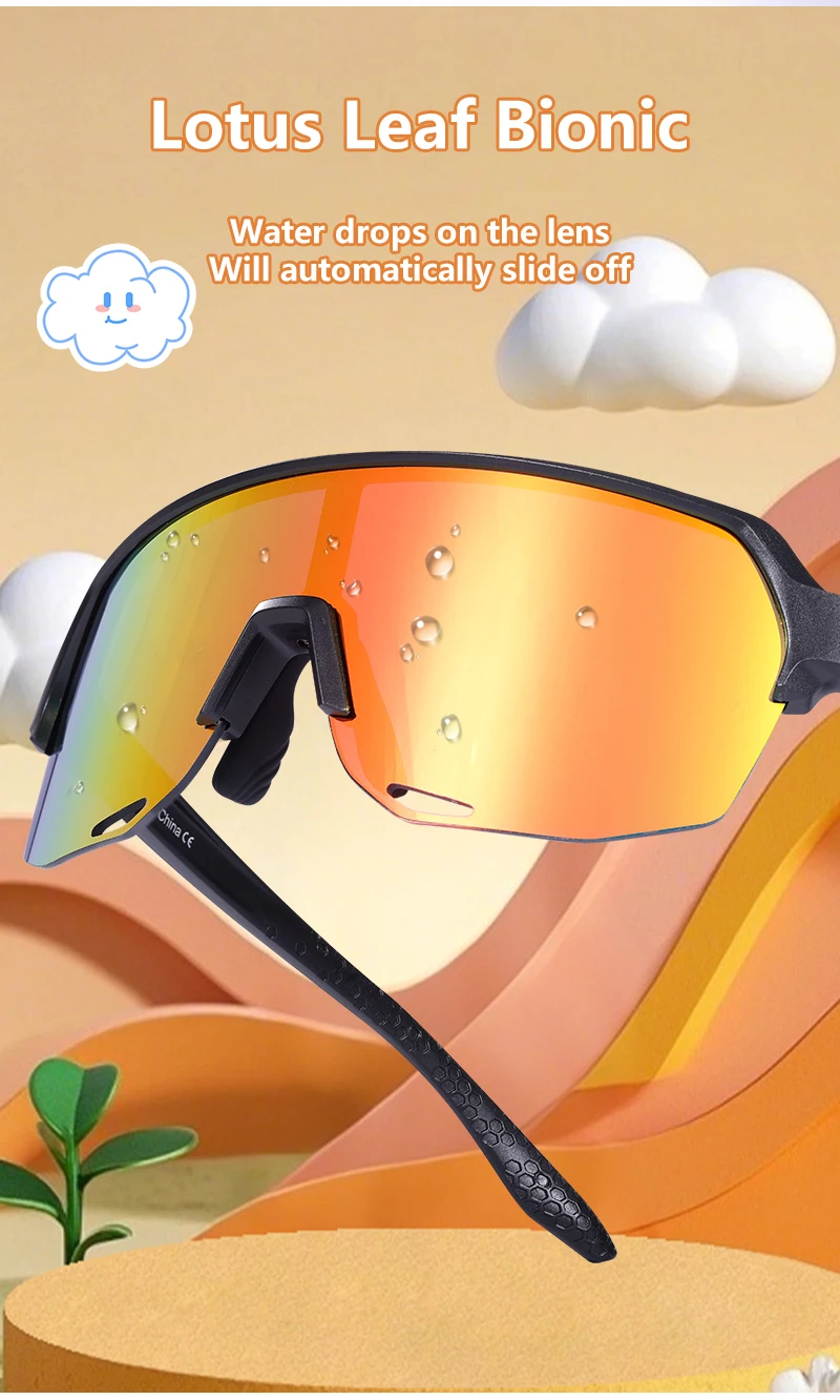 SCVCN Kinder-Sportsonnenbrille für Jungen und Mädchen, Outdoor-Fahrradbrille, Kinder-Campingbrille, MTB-Angelbrille, Fahrradbrille, UV400 – Detail 6