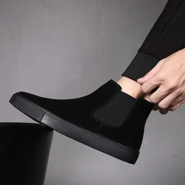 Buty Męskie Antypoślizgowe Casualowe Czarne Buty Męskie Wysokiej Jakości Gorąca Sprzedaż Tania Oferta Moda Trendy 2025 Retro Designer Oferty Y2k