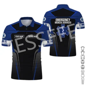 Unisex Personalisierter Name Cosplay -Shirts Polo, medizinischer Sanitäter, Tattoo -Arbeiter, Retro 3Dprint, Harajuku, lässig, Kurzärmel, x1, Sommer 11 Hauptverkaufshirt X1 - №12