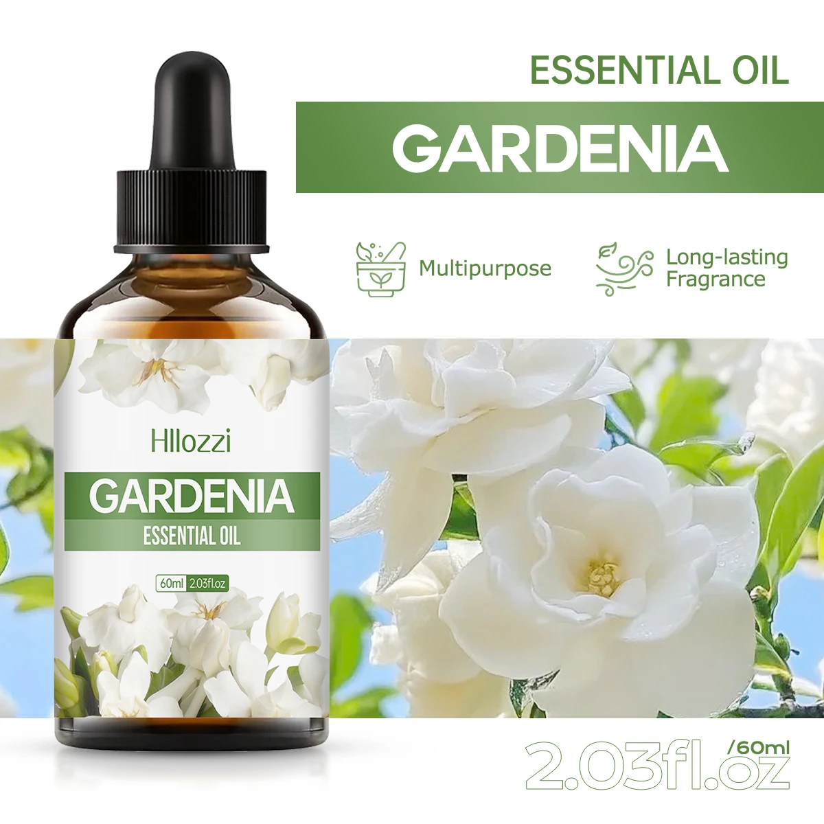 زيت جاردينيا العطري عبارة عن زيت أساسي غني ومتعدد الاستخدامات والذي يمكن استخدامه أيضًا في أجهزة توزيع الزيوت العطرية وDIY
