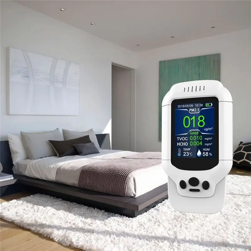 AT13 Monitor de qualidade do ar ABS Detector de formaldeído Monitor de qualidade do ar Detector de qualidade do ar de poeira