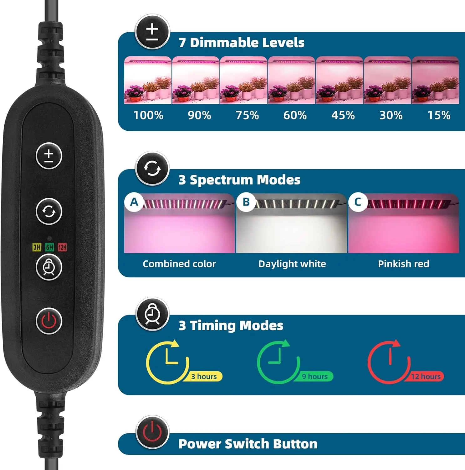 Barrina Innengewächshaus mit Wachstumslicht, mit 40 W Samenstart-LED-Innenpflanzenlicht, tragbares Mini-Gewächshaus mit Timer