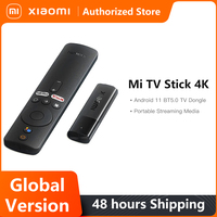 Global Version Xiaomi Mi TV Stick 4K Android 11 Portable Streaming Media 2GB 8GB Multi Language BT5.0 TV Dongle