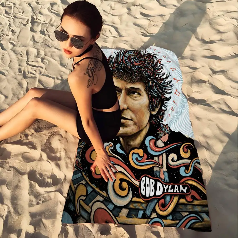 المغني B-Bob ديلان مغني الراب ستوكات المطبوعة منشفة الشاطئ تسلق الجبال اليوغا الشاطئ السباحة الجري منشفة ناعمة ماصة #2