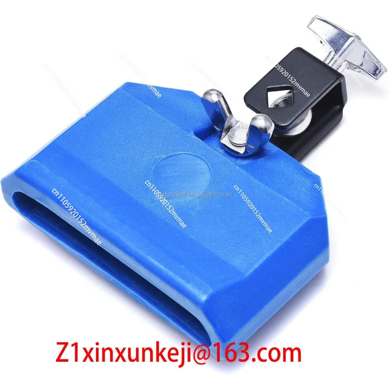 Instrumento de percusión de plástico Cowbell Jam Block con soporte de metal