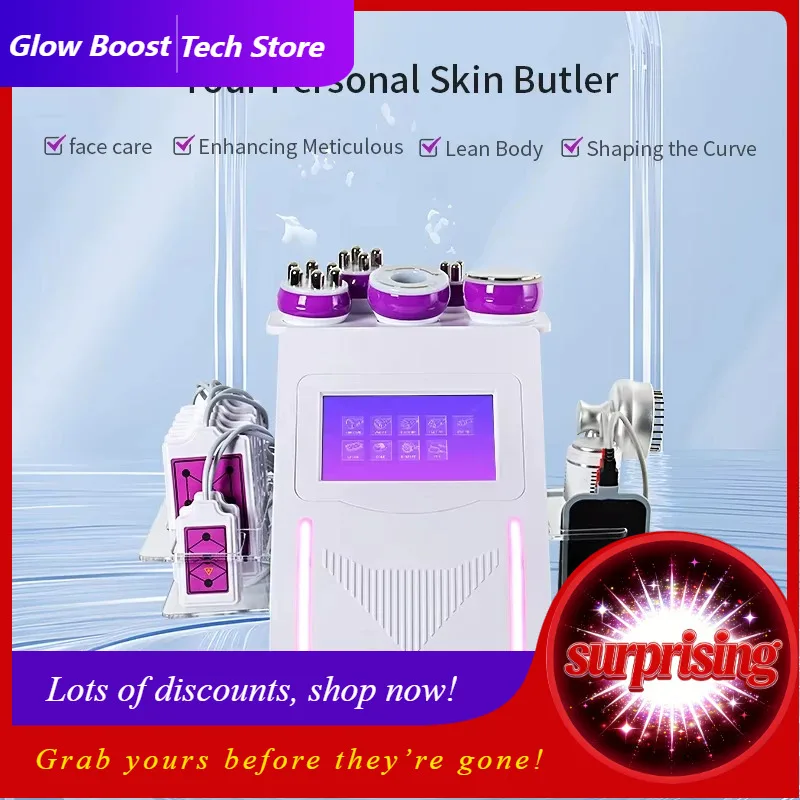 

NY9 в 1, лазерная вакуумная радиочастотная RF 80K Cavi Lipo для похудения, ультразвуковая липосакция, кавитационная машина, подтяжка лица, тела Shapi