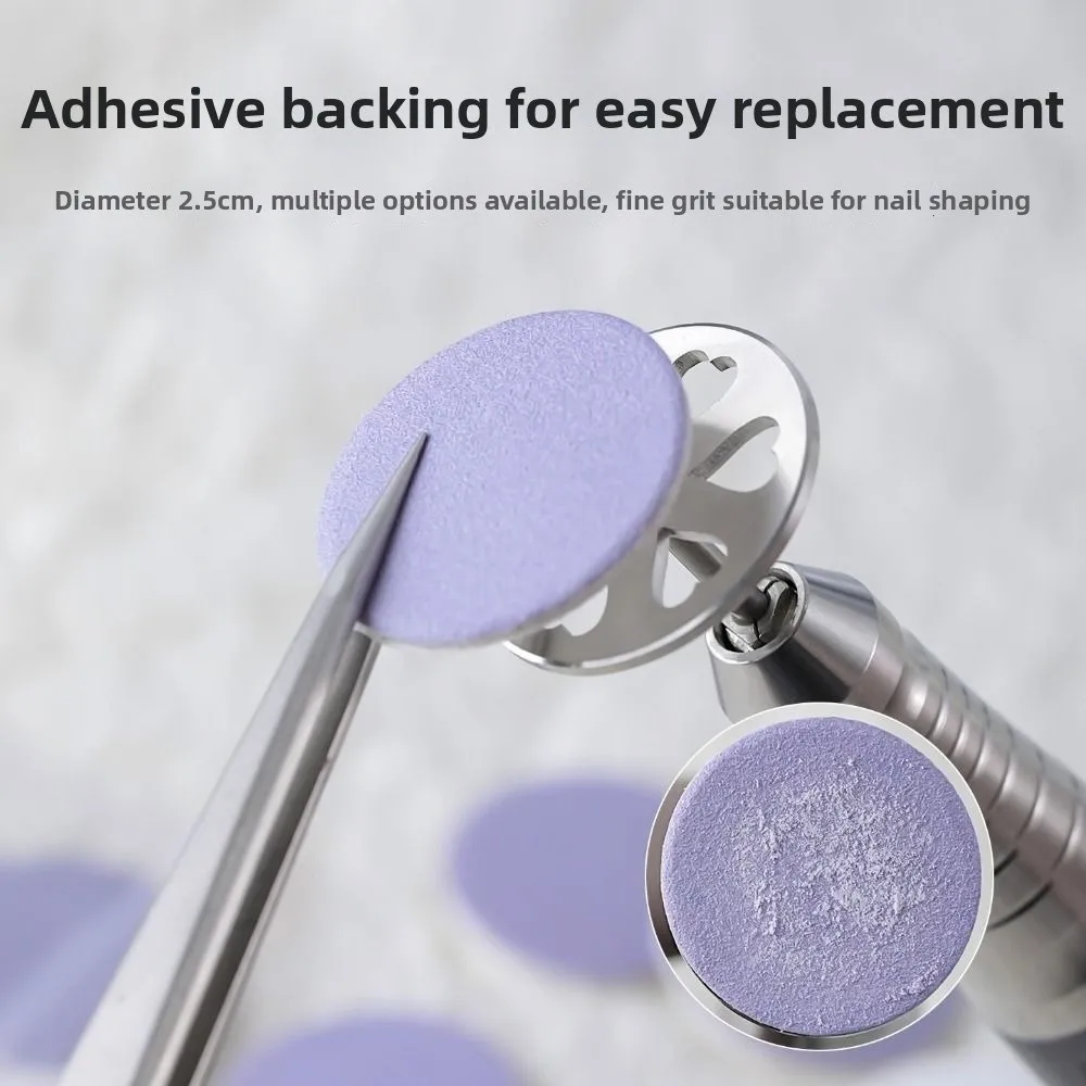 Self-Adhesive Replaceable Buffing Disc For Remove Dead Skin Calluse Professional Nail Pedicure Polish Accessories 25mm