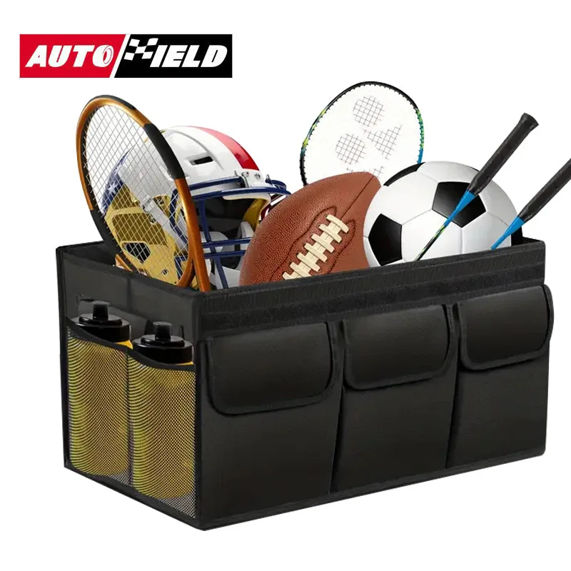 

Foldable Large-Capacity Car Trunk Organizer with Multiple Pockets - Oxford Cloth Vehicle Storage Box