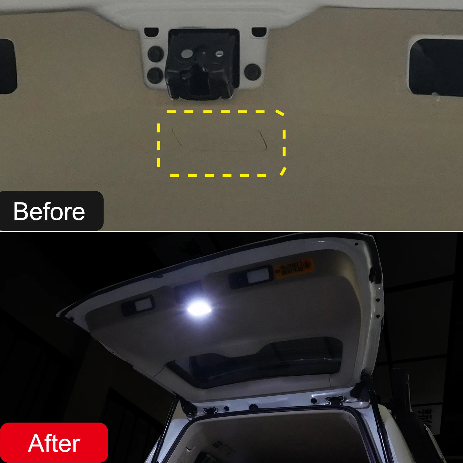 For Toyota Land Cruiser Prado LC300 2022-2025 Tailgate Rear Cargo Illumination LED Hatch Door Lights Replacement Car Accessories