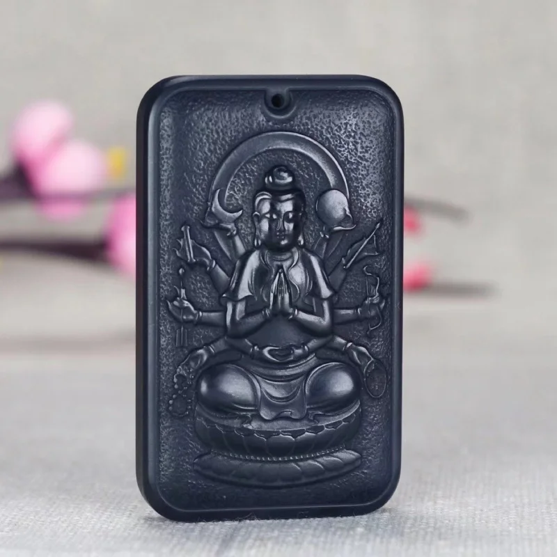 Twelve Zodiac Birth Buddha Hetian Pagoda Pendant Green Jade Eight Guardian Deities Hanging Ornament