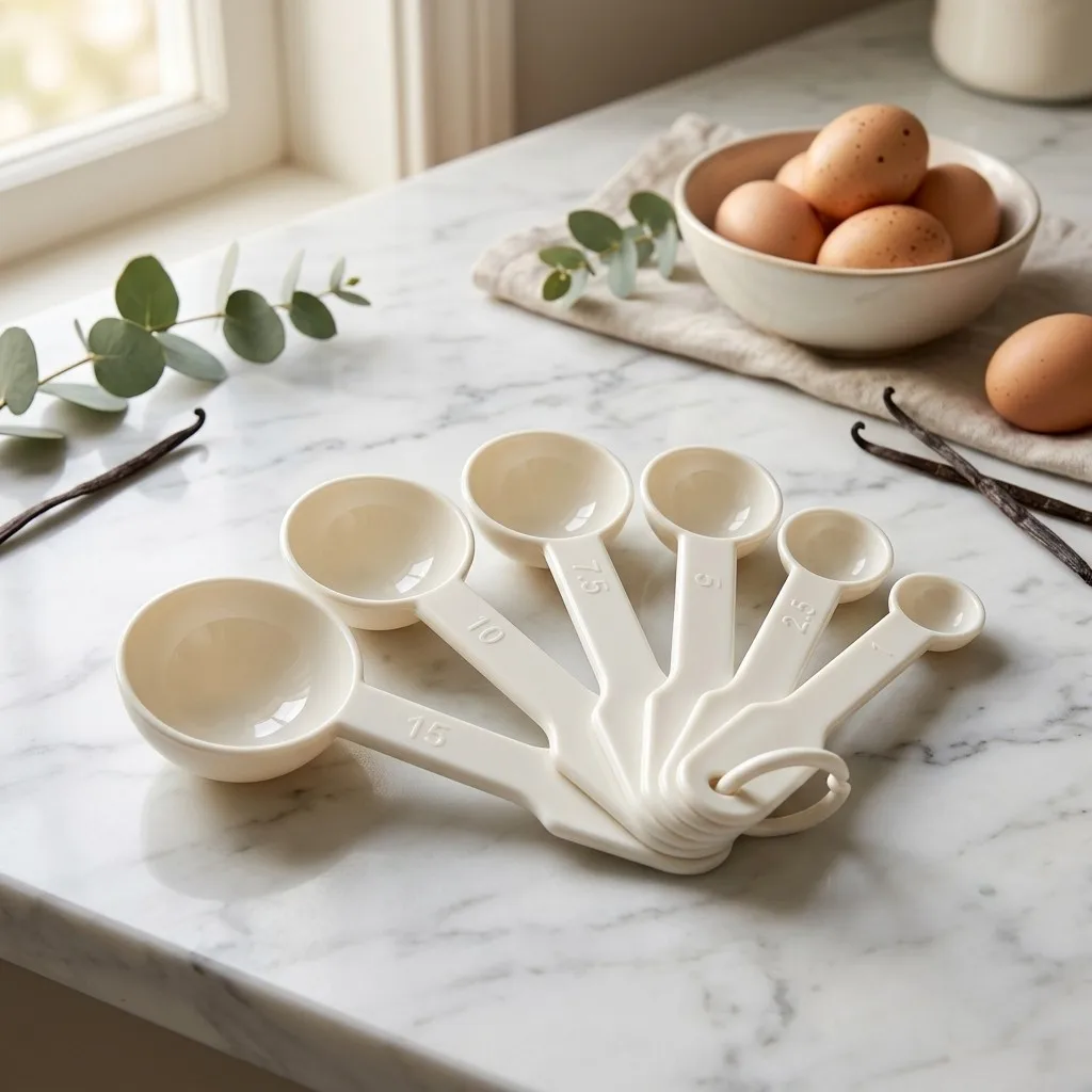6pcs/set Nestable Plastic Measuring Spoon Set Multifunctional Coffee Bean Salt Seasoning Measure Spoon For Baking&Cooking Tools