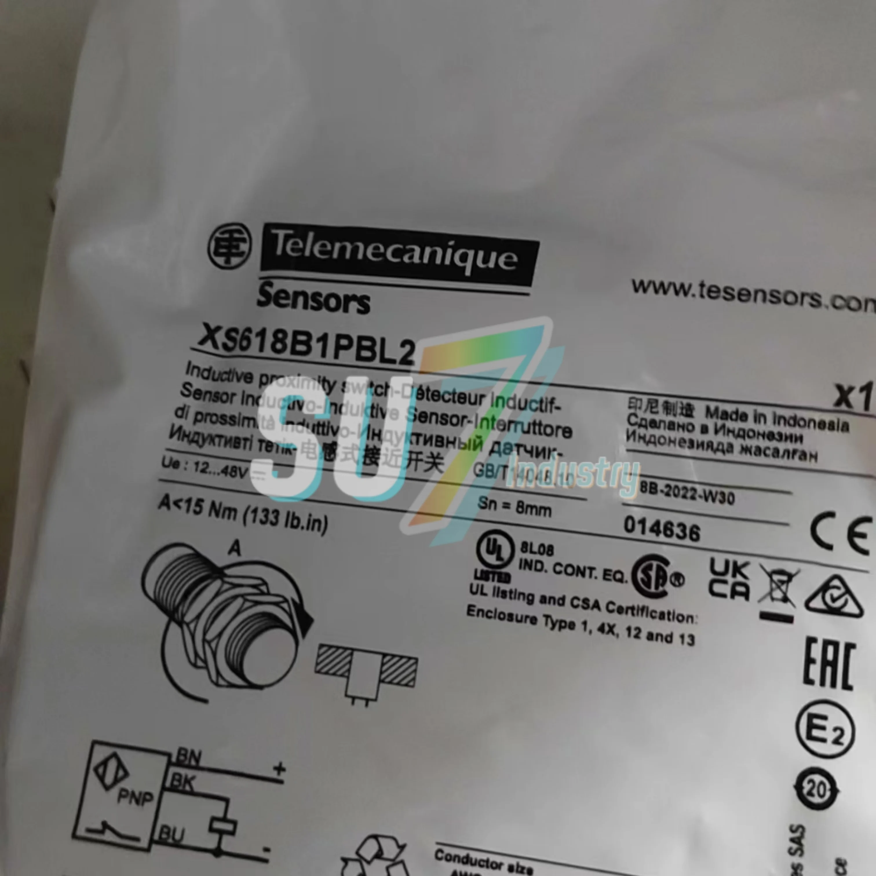 

XS618B1PBL2 XS7C4A1DPG13 Proximity switch New In Box