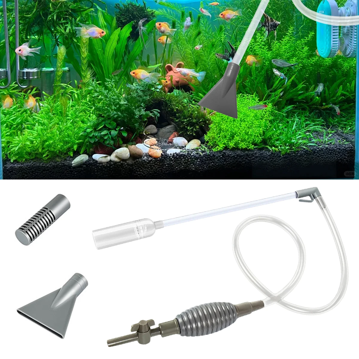 Hot 170cm Tub Vacuum Cleaner Swimming Pool Vacuum Cleaner Manual Handheld Spa Vacuum Cleaner with Strong Suction Fish Tank