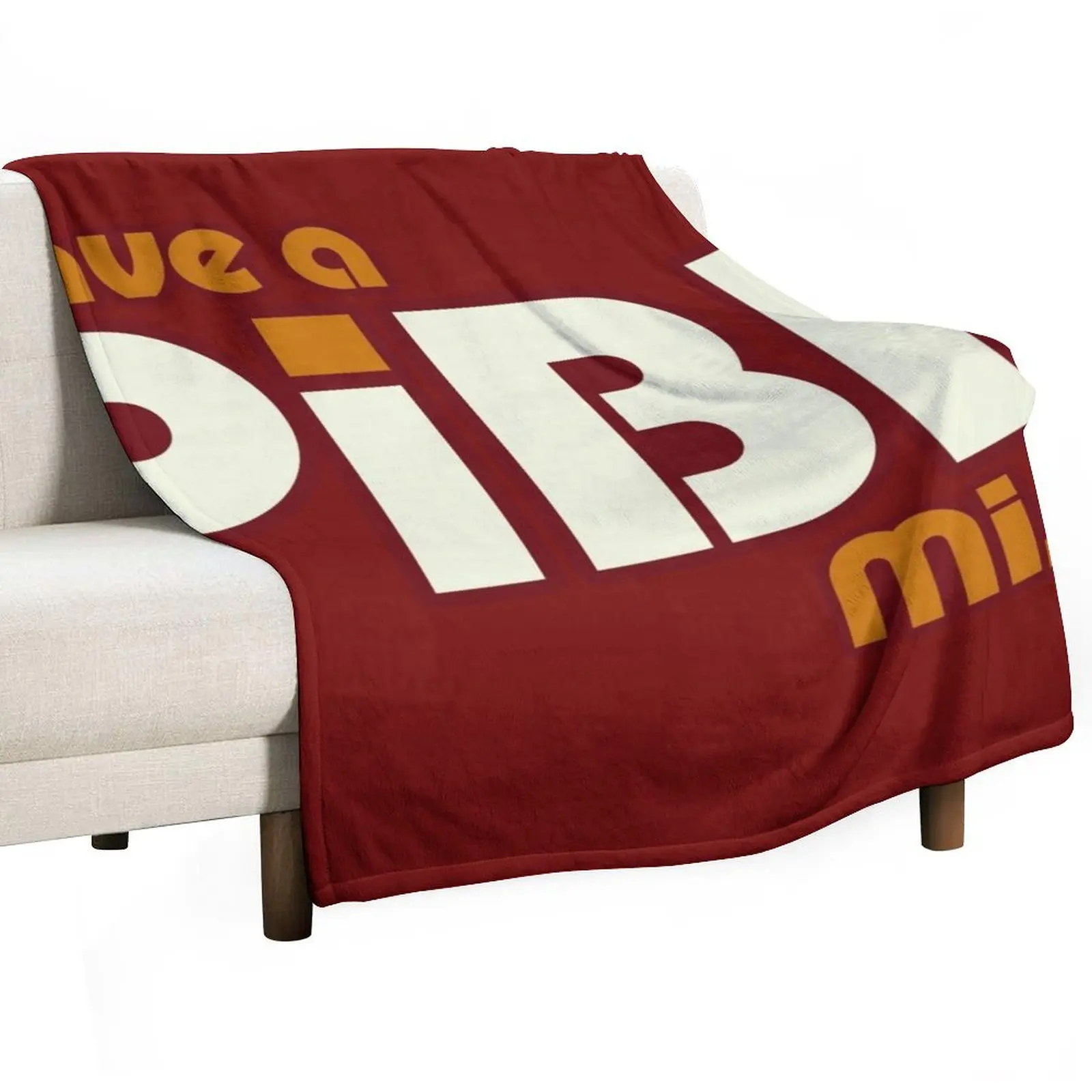 

Have A Pibb, Mister Throw Blanket Soft Big Hair Plaid on the sofa Stuffeds Blankets