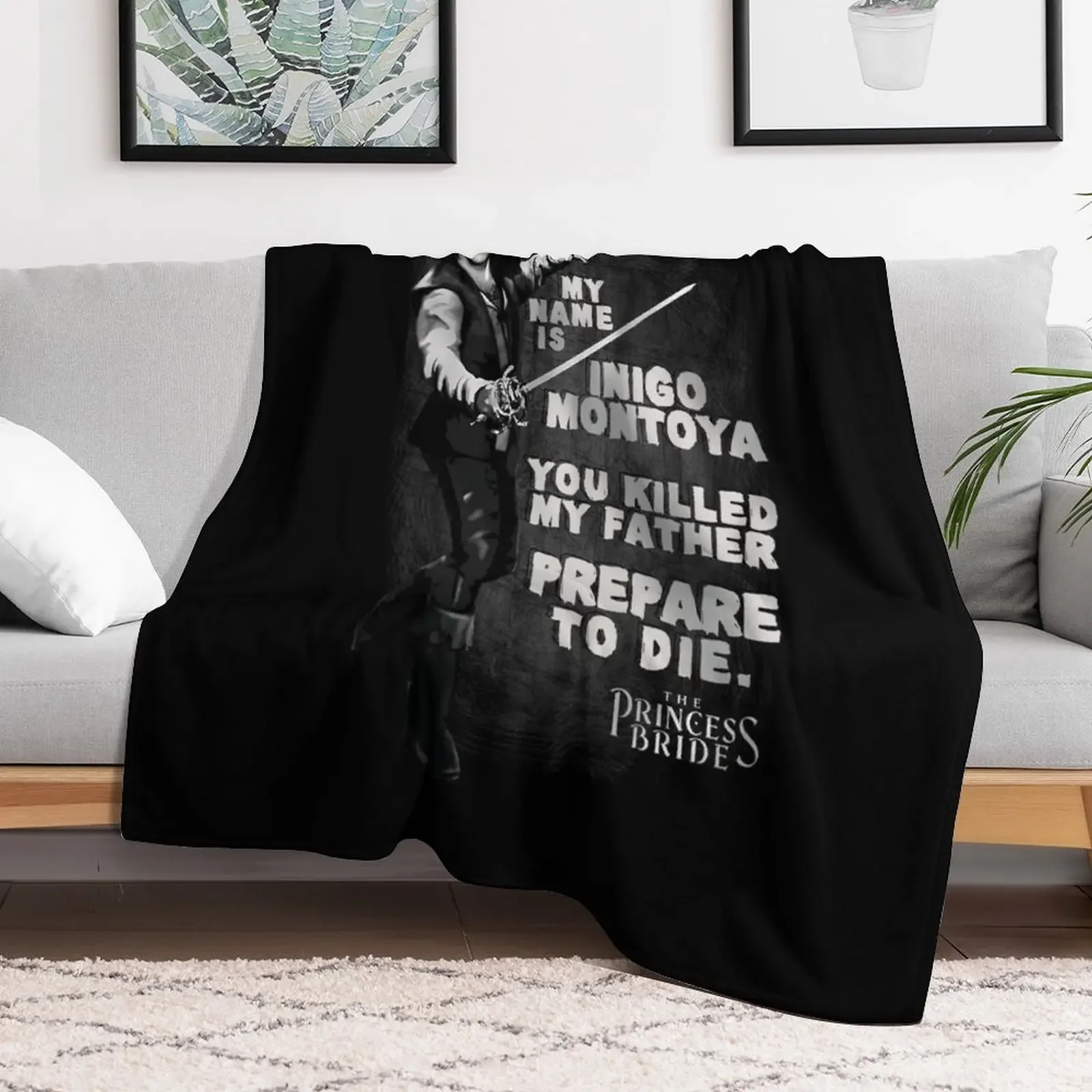 The Princess Bride Hello My Name is Inigo Montoya Throw Blanket Baby Quilt Giant Sofa Decoratives Blankets