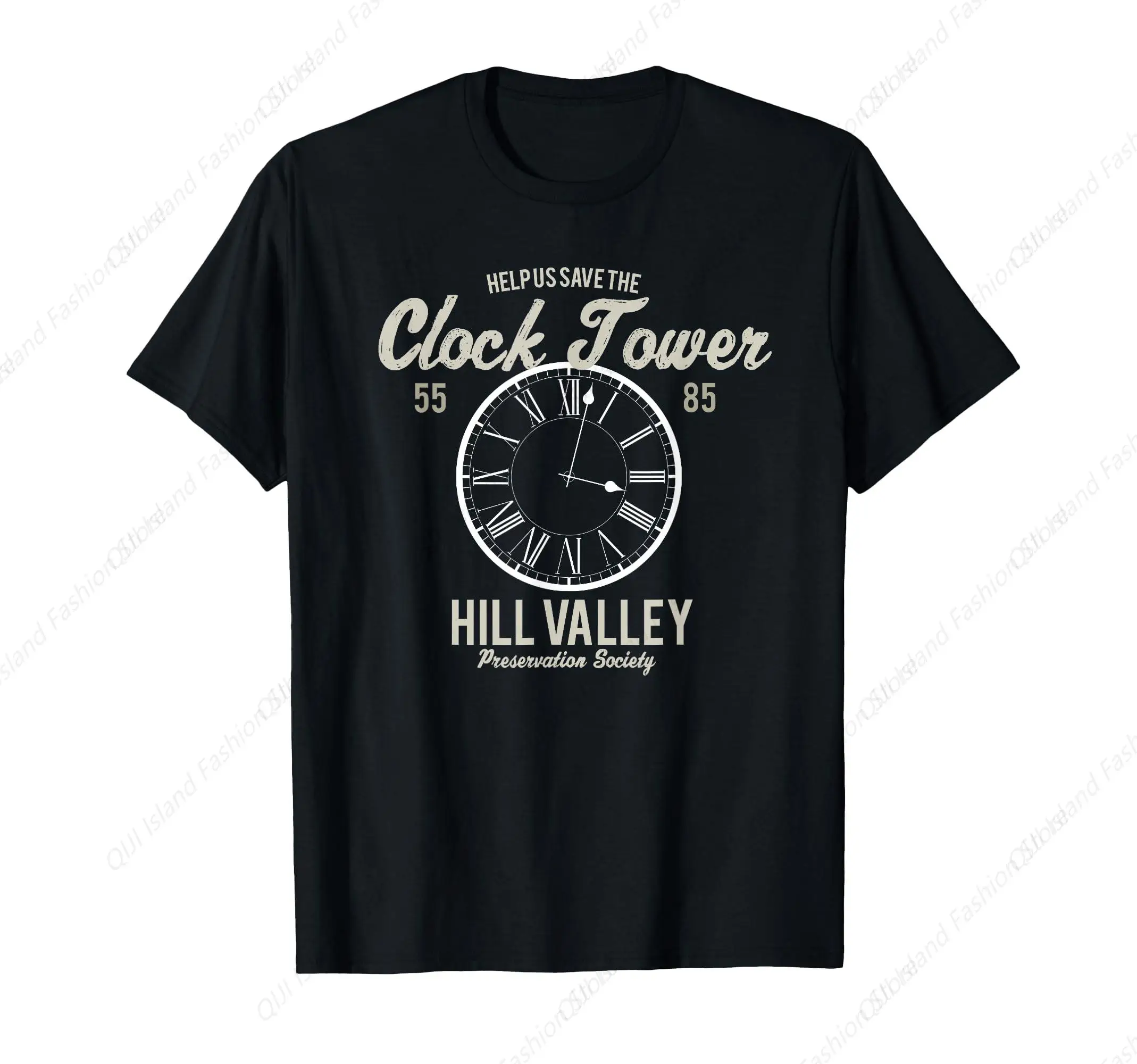 

Футболка Save the Clock Tower Hill Valley Preservation Society 1985 года