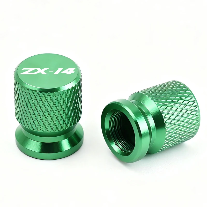 อุปกรณ์ตกแต่งรถจักรยานยนต์ ฝาครอบจุ๊บลมล้อแบบกำหนดเอง สำหรับ Kawasaki Ninja ZX14 ZX 14 14R ZX-14 ZX-14R