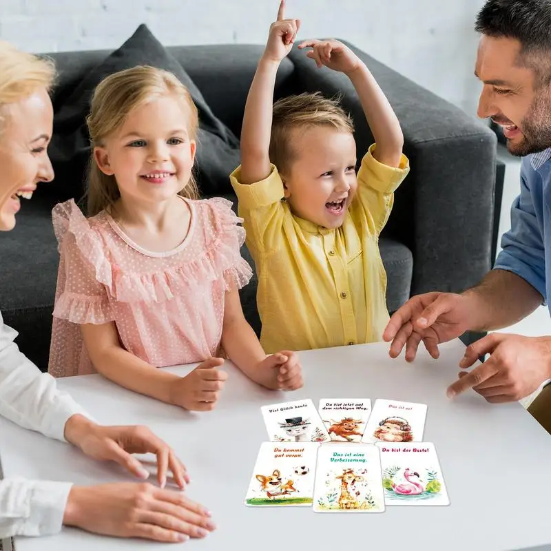 Empowering Cards For Kids 32 German Mindfulness Flash Cards Empowering Quotes Confidence Building Educational Toys Animal Theme