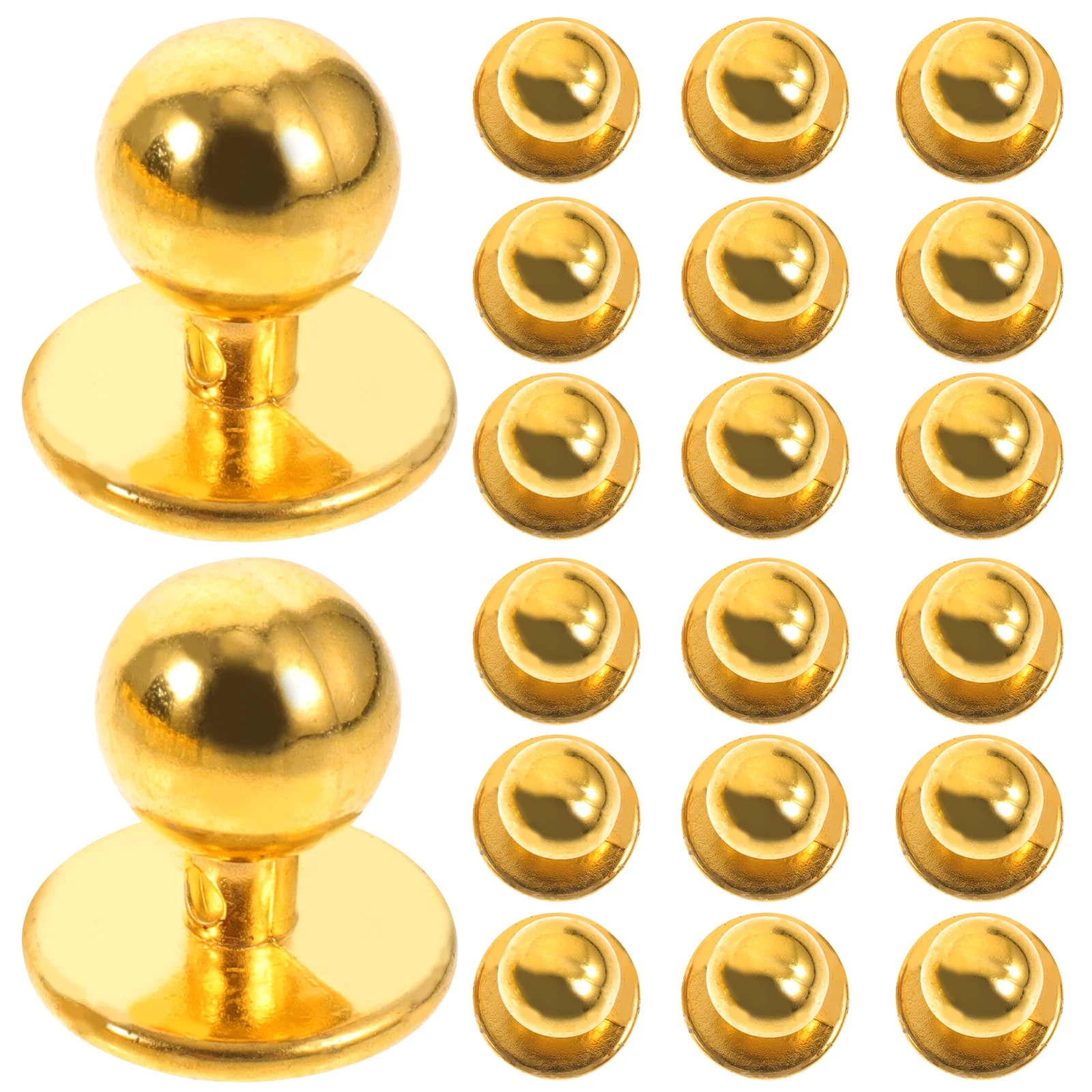 50pcs Plastic Chef Coat Buttons Replacement Studs For Uniforms Hotel Restaurant Easy Sewing Repair Kit Round Ball Design