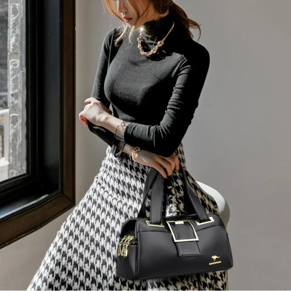 3 layer Large Capacity Tote Bag Luxury Handbags Women Bags Designer Ladies Boston Shoulder Bag High Quality MessengerBag Sac