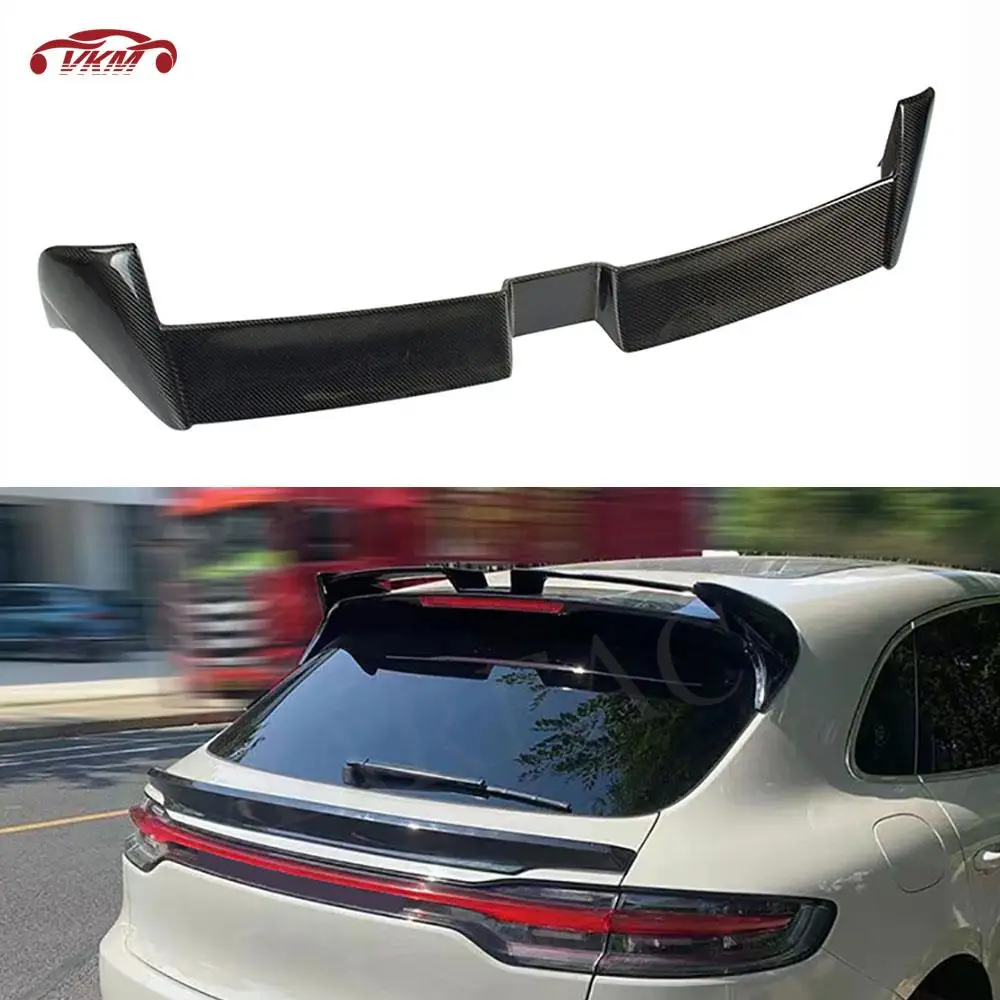 

Carbon Fiber Material Rear Roof Spoiler Wings for Porsche Macan 2014 - 2018 Car Styling ABS Carbon Look Facelift Accessories