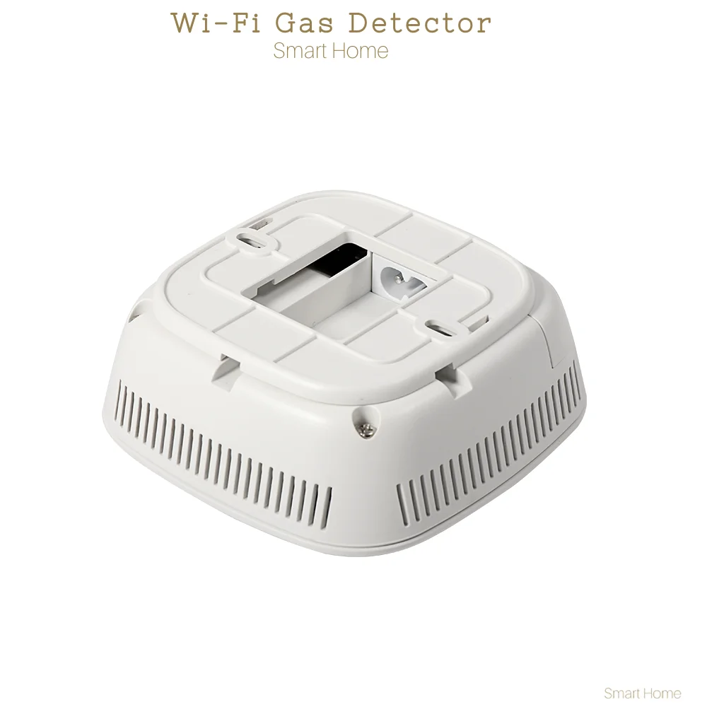 90-220Vac EUプラグ WIFI天然ガス検知器 Tuyaアプリ プッシュメッセージ 石炭ガスセンサー LPG警報 NC/NOリレー 遮断 DN10/15バルブ