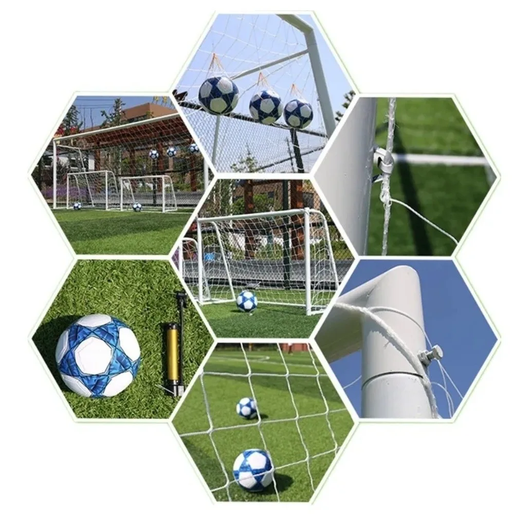 Training Replacement Football Net Easy Setup Polypropylene Mesh Soccer Goal Net Durable Full Size Junior Sports Practice Net